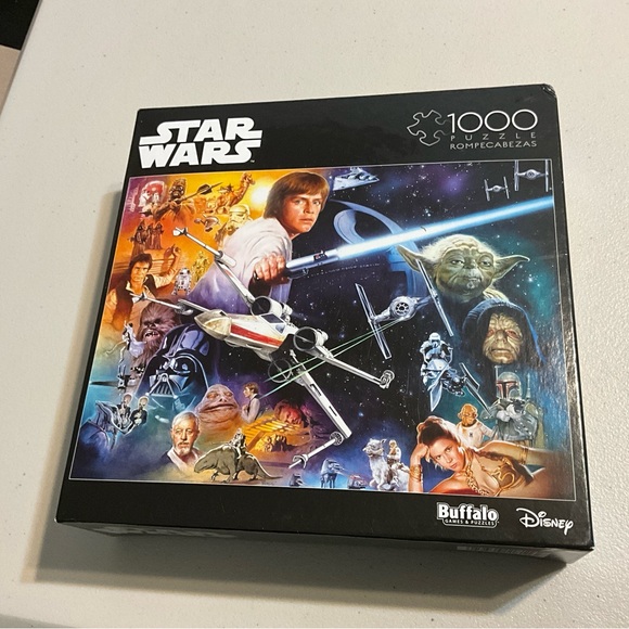 Disney Other - Disney Star Wars 1000-Piece Jigsaw Puzzle - Black